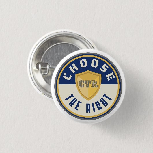 CTR Wählen Sie das richtige LDS Primärgeschenk für Button (Vorne & Hinten)