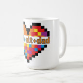 ctrl + alt + dad Geek Dad T-Shirt Kaffeetasse (VorderseiteRechts)