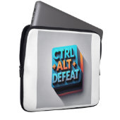 "Ctrl+Alt+Defeat" tongue-in-cheek Laptopschutzhülle (Vorne Rechts)