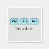 Ctrl Alt Del - Funny Cocktail Napkin Serviette (Vorderseite)