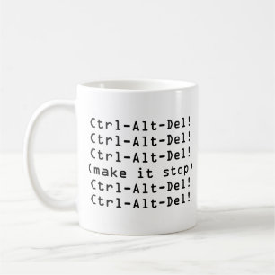 Ctrl-Alt-Del Kaffeetasse