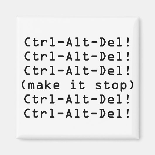 Ctrl-Alt-Del Magnet (Vorne)