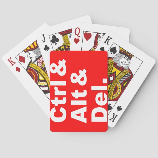 Ctrl & Alt & Del Playing Cards Spielkarten (Rückseite)