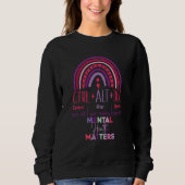 Ctrl Alt delete mental health matters rainbow Sweatshirt (Vorderseite)