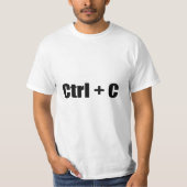 Ctrl + C T-Shirt (Vorderseite)