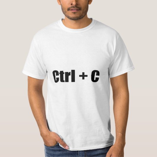 Ctrl + C T-Shirt (Vorderseite)