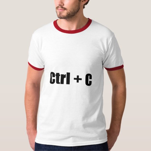 Ctrl + C T-Shirt (Vorderseite)