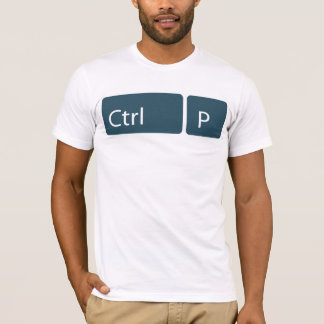 Ctrl + T-Shirt P (Druck)
