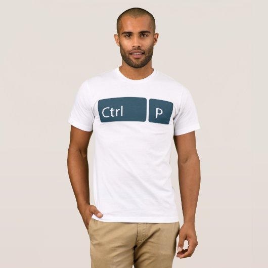Ctrl + T-Shirt P (Druck) (Vorne ganz)