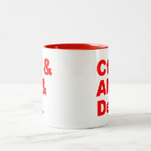 Ctrl u. Alt u. Del Mug Zweifarbige Tasse (Mittel)