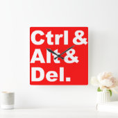 Ctrl u. Alt u. Del Wanduhr (Zuhause)