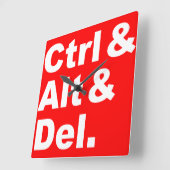 Ctrl u. Alt u. Del Wanduhr (Winkel)