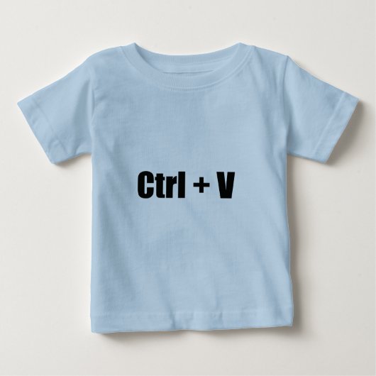 Ctrl + V Baby T-shirt (Vorderseite)