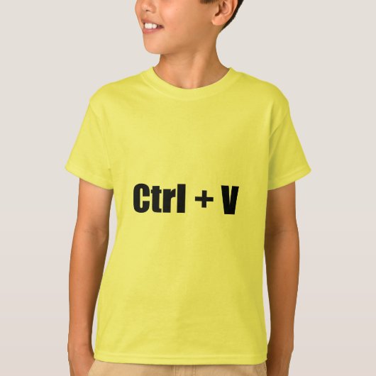 Ctrl + V T-Shirt (Vorderseite)