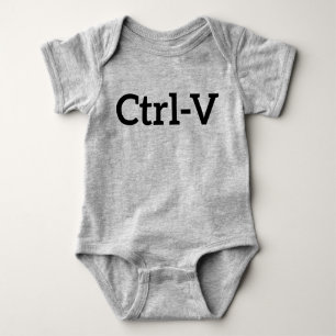 Ctrl-V Twins Baby Strampler