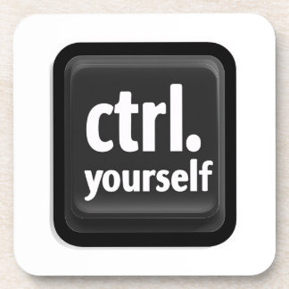 „Ctrl Yourself“-Tastendesign – Minimalistischer Mo Getränkeuntersetzer