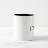 [Ctrl] Z - Besonders angefertigt Zweifarbige Tasse (Mittel)