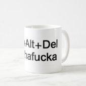 CtrlAltDel feindliche Geek-Tasse Kaffeetasse (VorderseiteRechts)