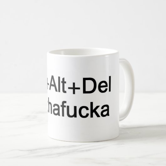 CtrlAltDel feindliche Geek-Tasse Kaffeetasse (VorderseiteRechts)
