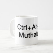 CtrlAltDel feindliche Geek-Tasse Kaffeetasse (Vorderseite Links)