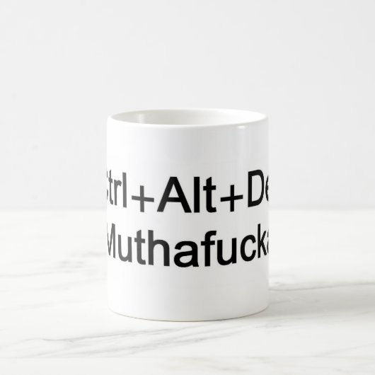 CtrlAltDel feindliche Geek-Tasse Kaffeetasse (Mittel)