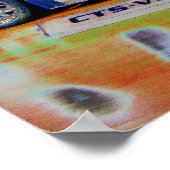 CTS-V Cadillac Race Car Poster (Ecke)