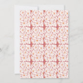 Ctue floral Mutter Tag Brunch Einladung (Rückseite)