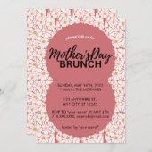Ctue floral Mutter Tag Brunch Einladung (Vorne/Hinten)