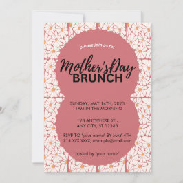Ctue floral Mutter Tag Brunch Einladung
