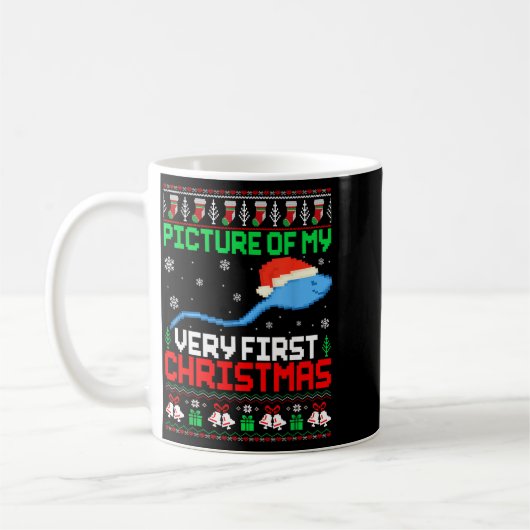 Cture Of My Very First Christmas Joke Ugly Xmas Sw Kaffeetasse (Links)