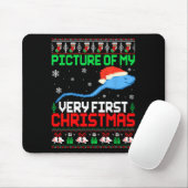 Cture Of My Very First Christmas Joke Ugly Xmas Sw Mousepad (Mit Mouse)