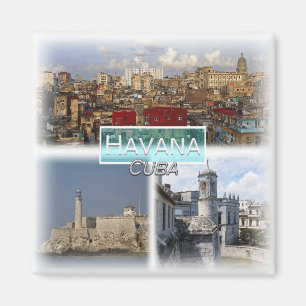 CU0015 Amerika, Kuba, Havanna, Kühlschrank Magnet