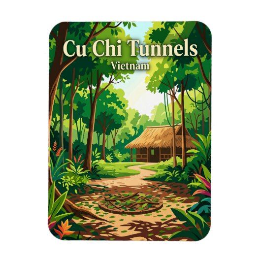 Cu Chi Tunnel Vietnam Magnet (Vertikal)