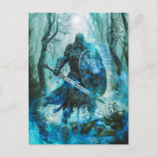 Cú Chulainn "Celtic Heroic Warrior of Ulster Postkarte