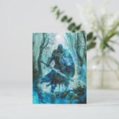 Cú Chulainn "Celtic Heroic Warrior of Ulster Postkarte (Stehend Vorderseite)