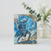 Cú Chulainn "Celtic Heroic Warrior of Ulster Postkarte (Stehend Vorderseite)