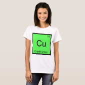 Cu - Credit Gewerkschaft Funny Chemistry Element S T-Shirt (Vorne ganz)