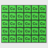 Cu - Cthulhu Chemistry Periodic Table Symbol Geschenkpapier (Flach)