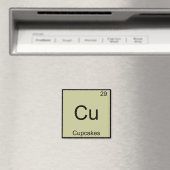 Cu - Cupcakes Symbol für das Symbol für das T-Shir Magnet (In Situ (Geschirrspüler))