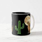 CU Heulenkojote-Tasse Zweifarbige Tasse (VorderseiteRechts)