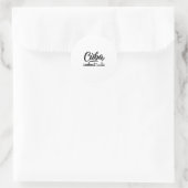 Cu Skyline Reise Urlaub Outfits Runder Aufkleber (Tasche)
