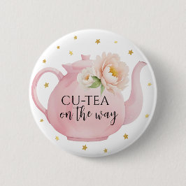 CU-TEA Pink Teekanne Baby Duschknopf Gefallen Button