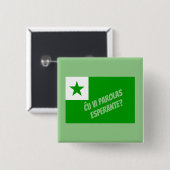Ču vi parolas Esperante? Button (Vorne & Hinten)