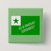 Ču vi parolas Esperante? Button (Vorderseite)