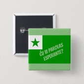Ču vi parolas Esperante? Button (Vorne & Hinten)