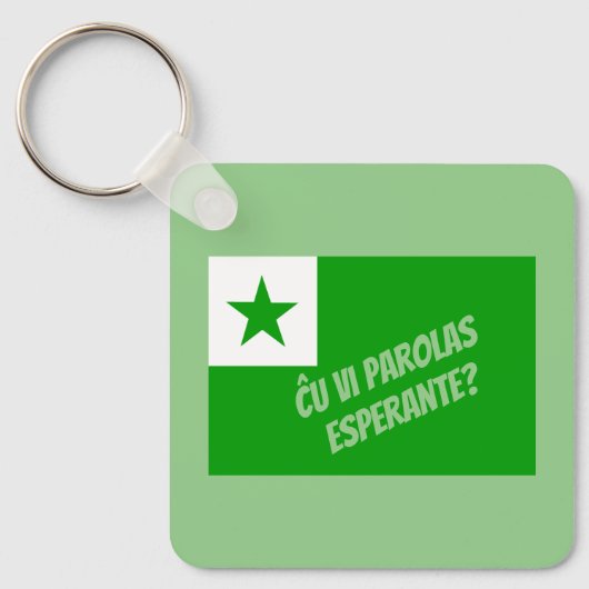 Ču vi parolas Esperante? Schlüsselanhänger (Vorderseite)