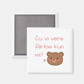 Ču vi vere flirtas kun mi? magnet (Vorderseite/Rückseite)