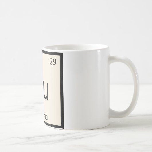 Cu - Zahn-Chemie-Symbol Kaffeetasse (Rechts)