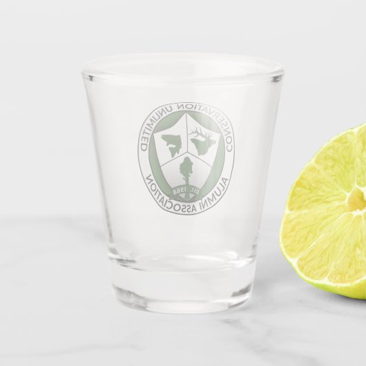 CUAA Logo Shooting Glass Schnapsglas (Rückseite)