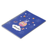 Cuaderno A4 espiral infantil modela galaxia Notizblock (Linke Seite)